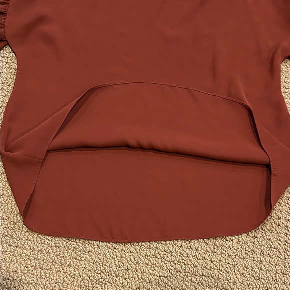 Amanda Uprichard Brown Peasant Sleeve Blouse size Small - Picture 8 of 13
